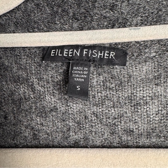 Eileen Fisher Women’s Wool cardigan Size Small Gray Open front - Picture 7 of 7